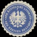 Siegelmarke Der K. Landrath des Kreises Belgard-Pommern W0391643
