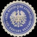 Siegelmarke Der K. Landrath des Kreises Belgard-Pommern W0391644